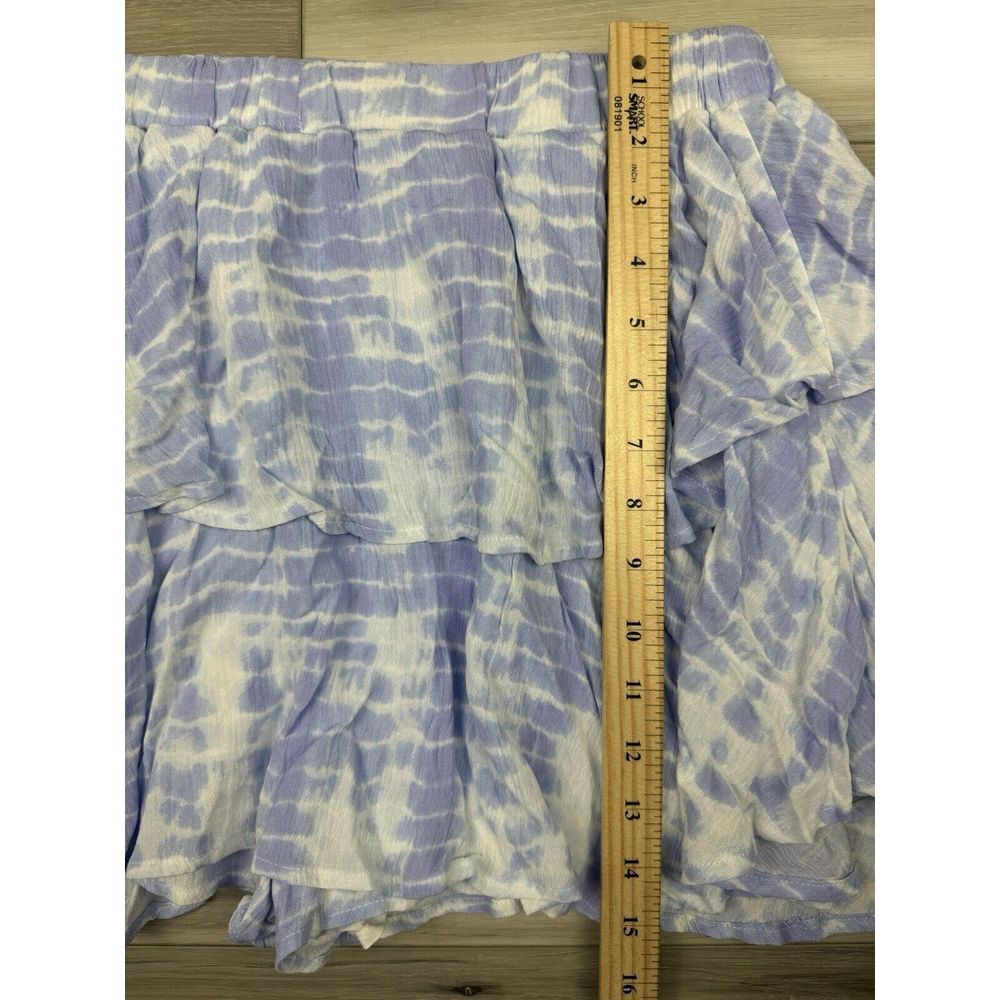 Majorelle Isabelle‎ Tie Dye Ruffle Mini Skirt Skort Sz M - Picture 9 of 9